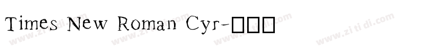 Times New Roman Cyr字体转换